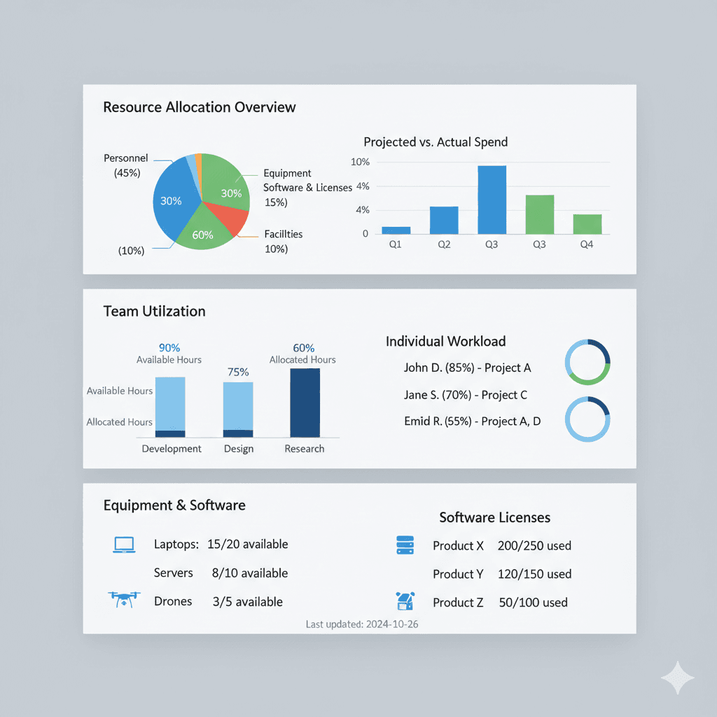 resource allocation dashboard example