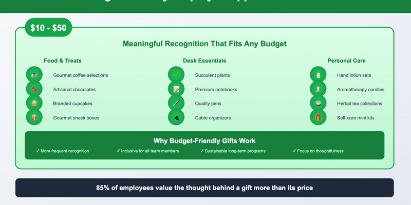 50 Employee Appreciation Ideas That Cost Less Than $50 - Featured image