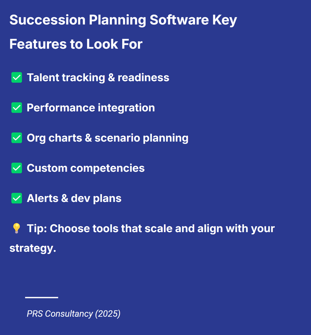 succession planning software key features to look for