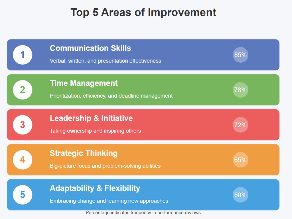 Top 5 Areas of Improvement Top 5 Areas of Improvement